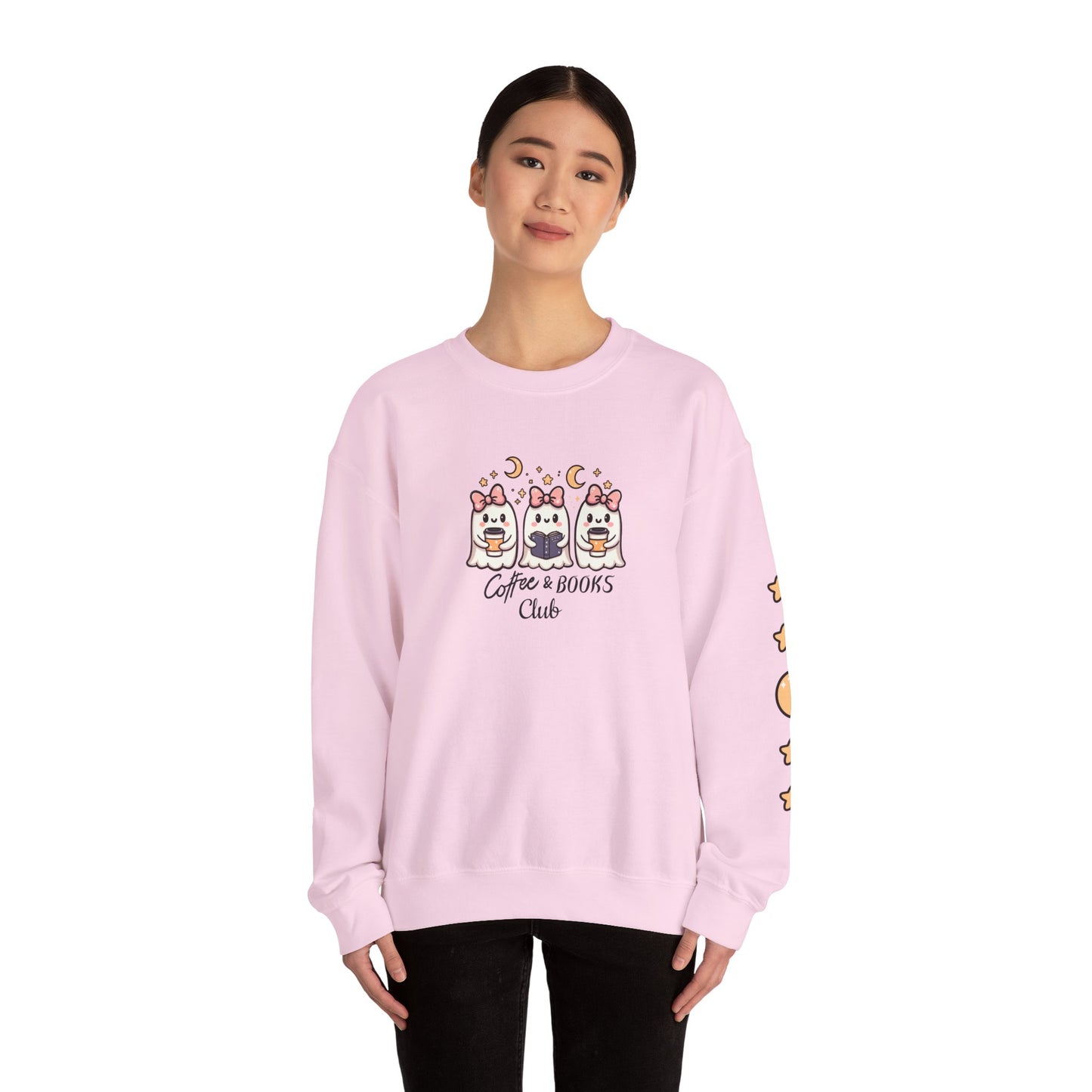 Coffee & Books Club Sweatshirt-Unisex Crewneck