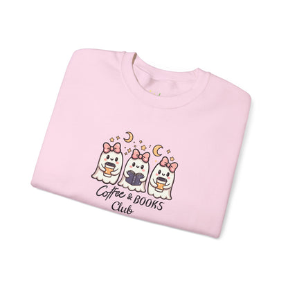 Coffee & Books Club Sweatshirt-Unisex Crewneck