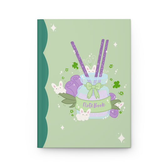 Lucky bunny Aromatherapy Hardcover Whimsical Notebook