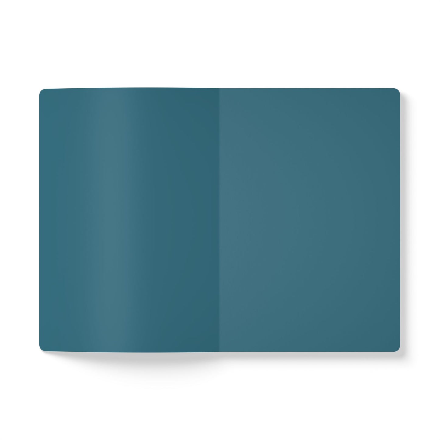 Turquois Bold Floral Softcover Notebook