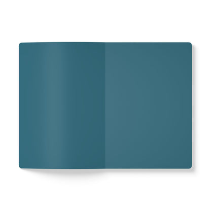 Turquois Bold Floral Softcover Notebook