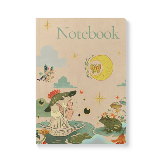 Moonlit Pond Faerie Softcover Notebook