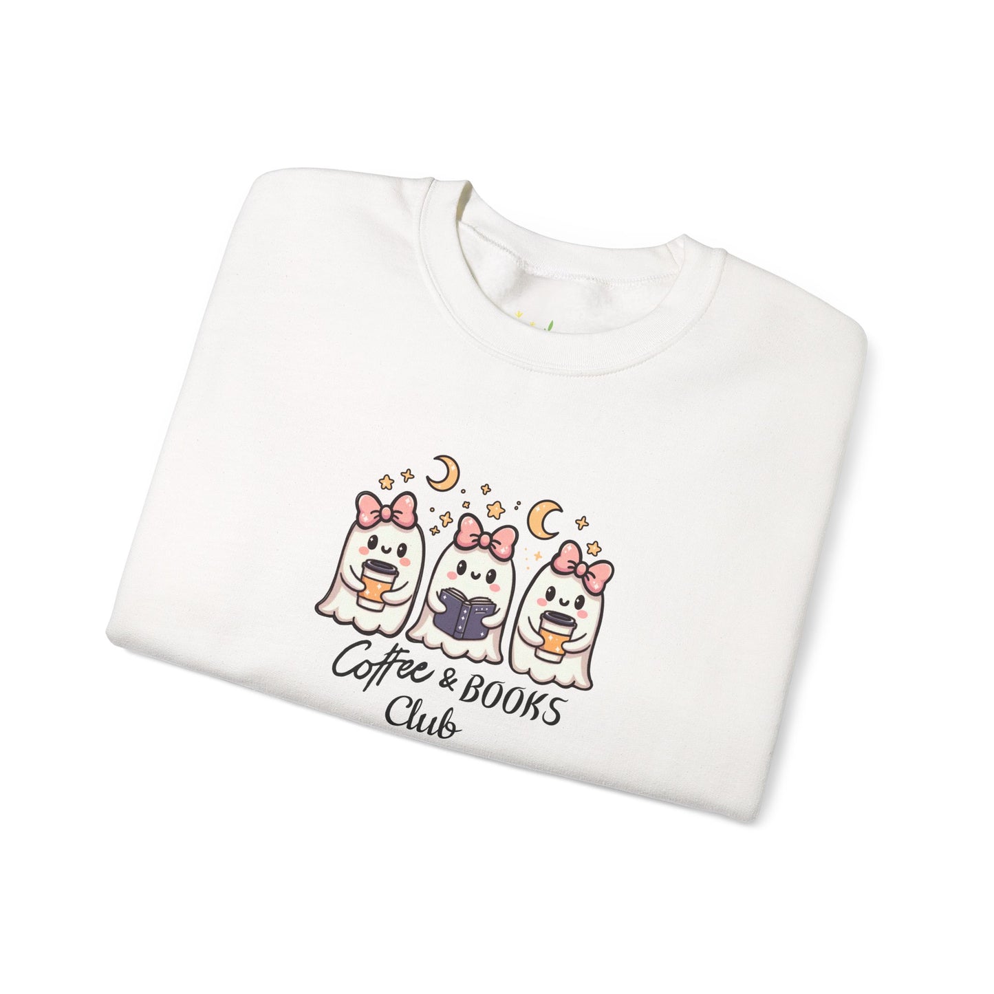 Coffee & Books Club Sweatshirt-Unisex Crewneck