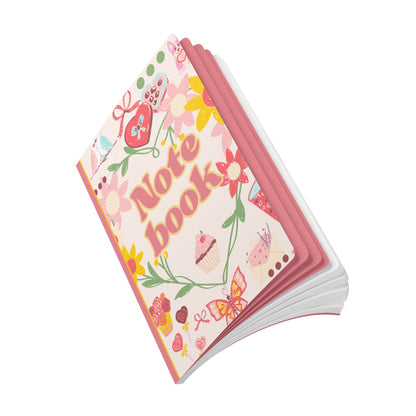 Valentine Sweets and Floral Softcover Notebook