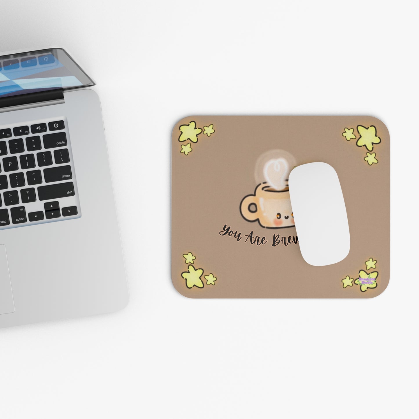 You are Brewtiful Cute Coffee mug Mouse Pad (Rectangle)