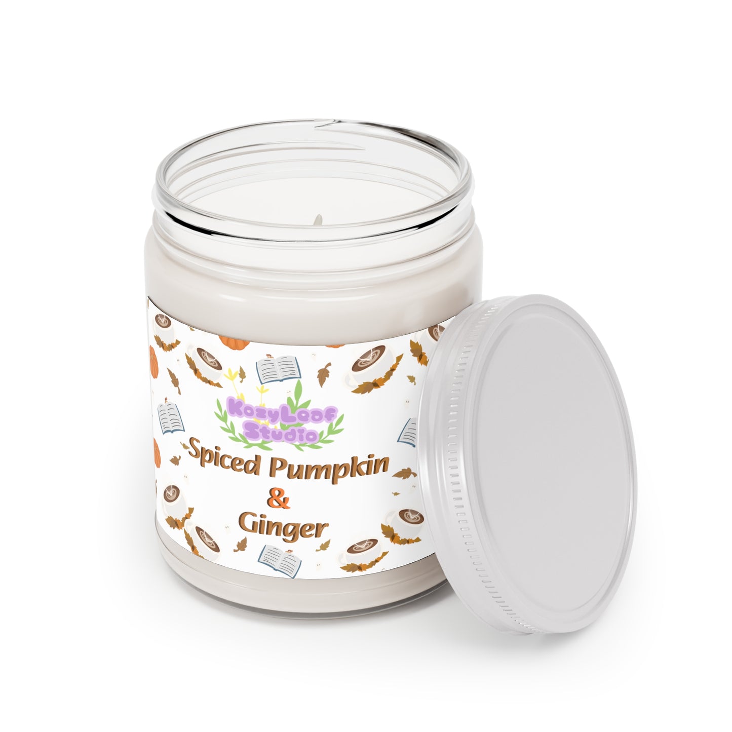 Coffee and Fall Spiced Pumpkin and Ginger Scented Candle, 9oz