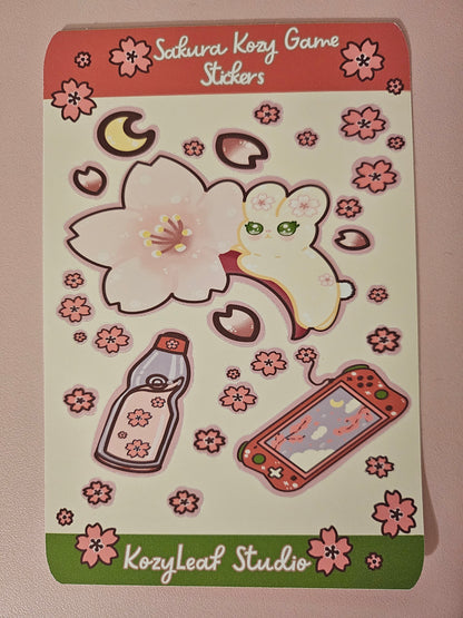 Sakura Kozy Game Stickers