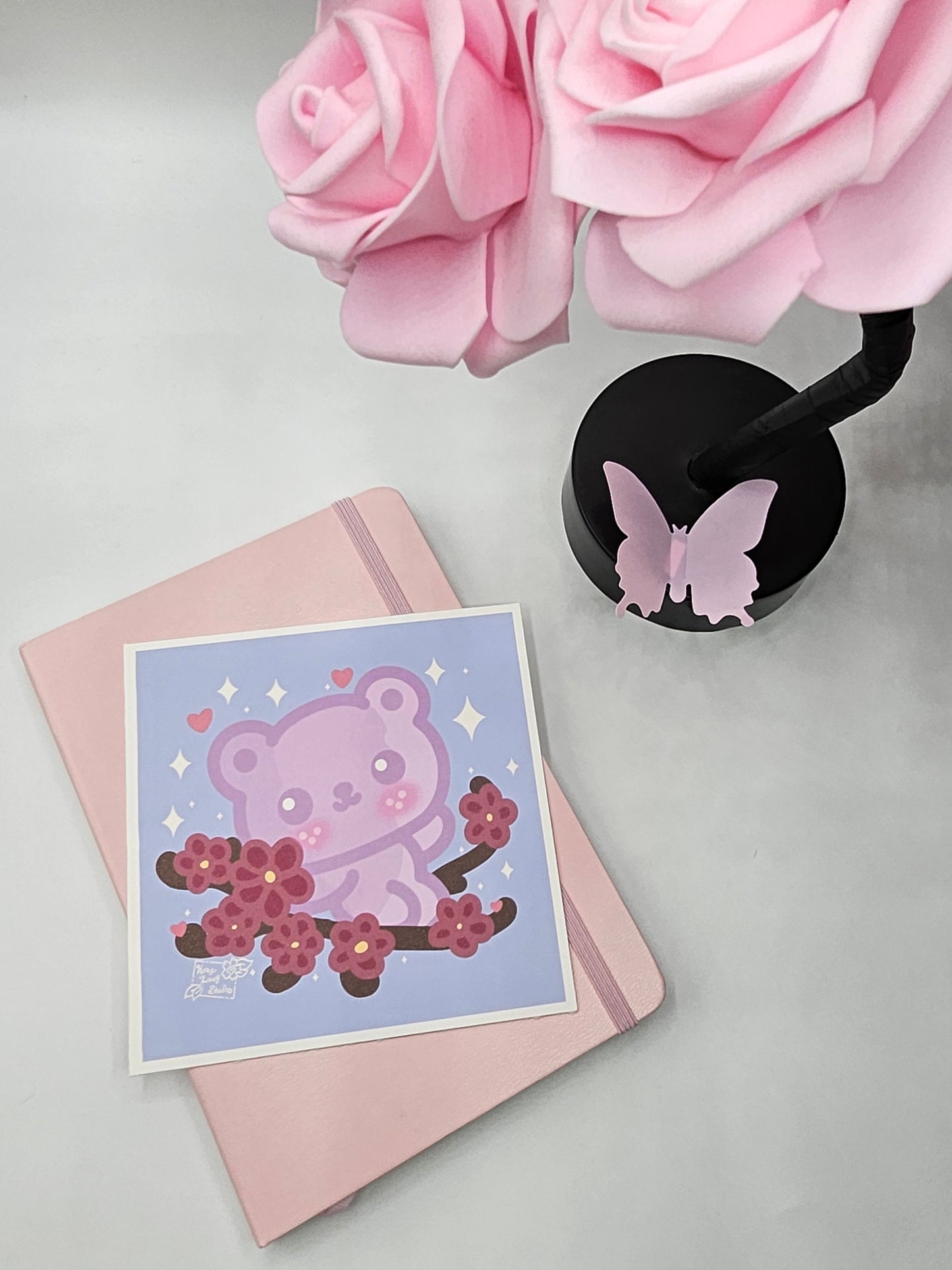 Lavender Bear Art Print 6