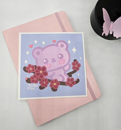 Lavender Bear Art Print 6