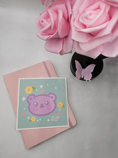 Lavender Bear Art Print 4