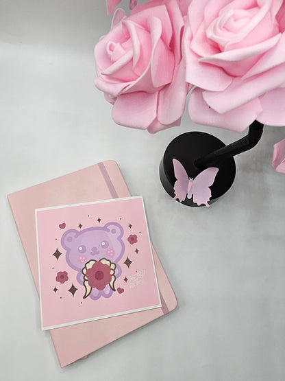 Lavender Bear Art Print 3