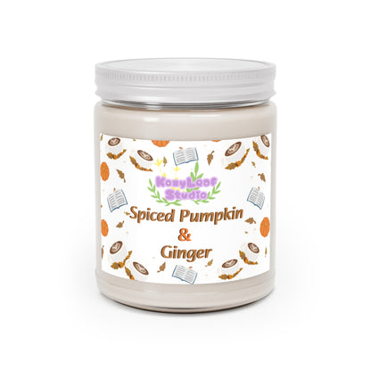 Coffee and Fall Spiced Pumpkin and Ginger Scented Candle, 9oz