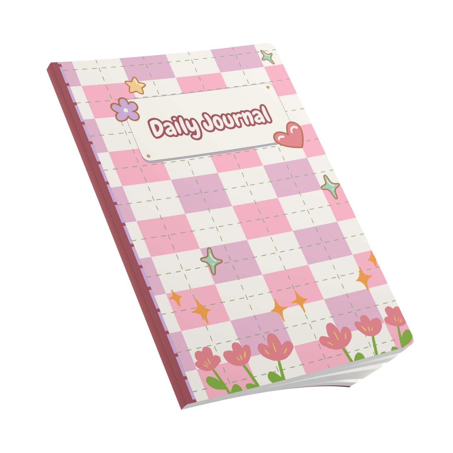 Girly Cute Daily Softcover Journal