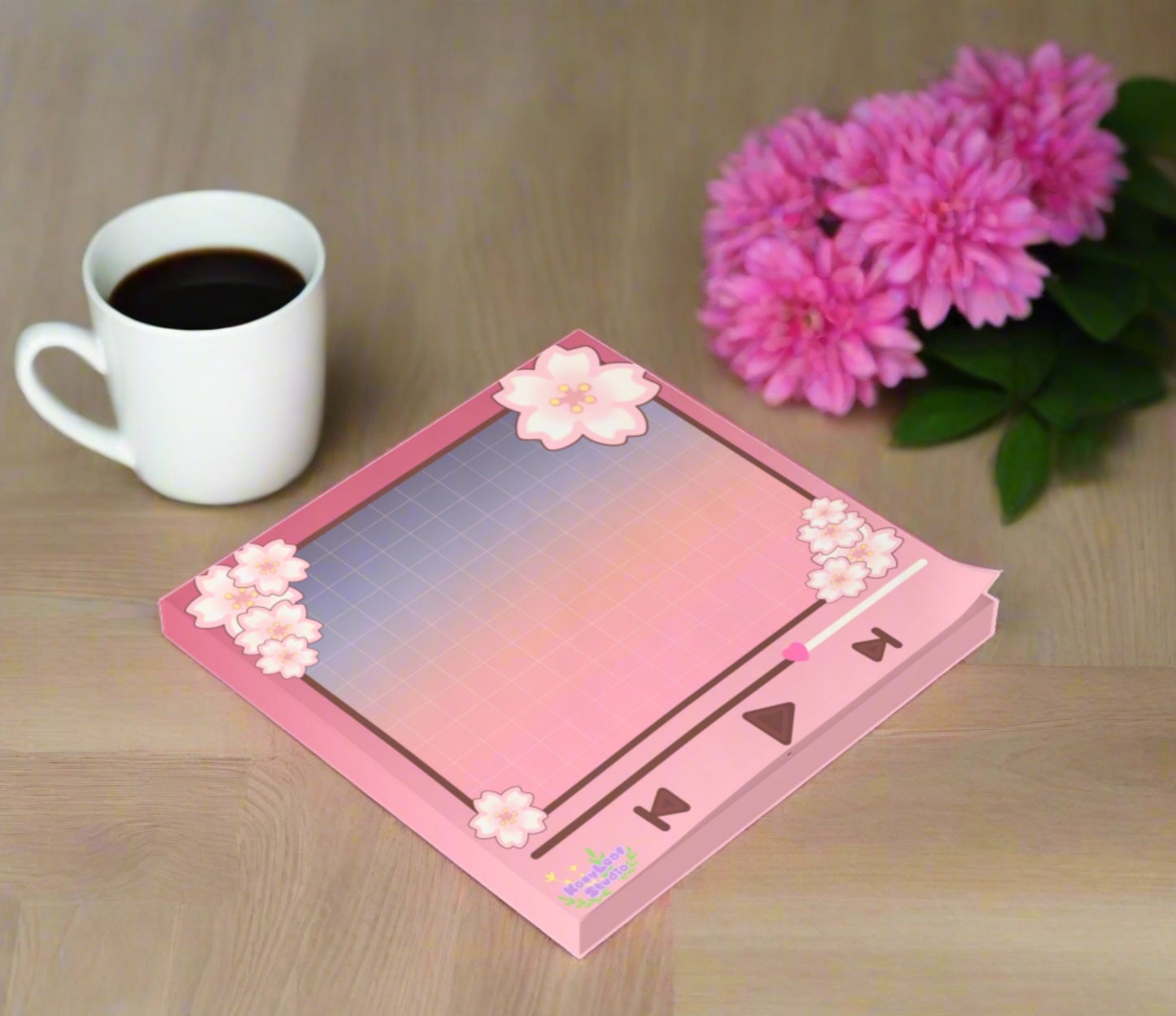 Sakura Spring music player Note Pad