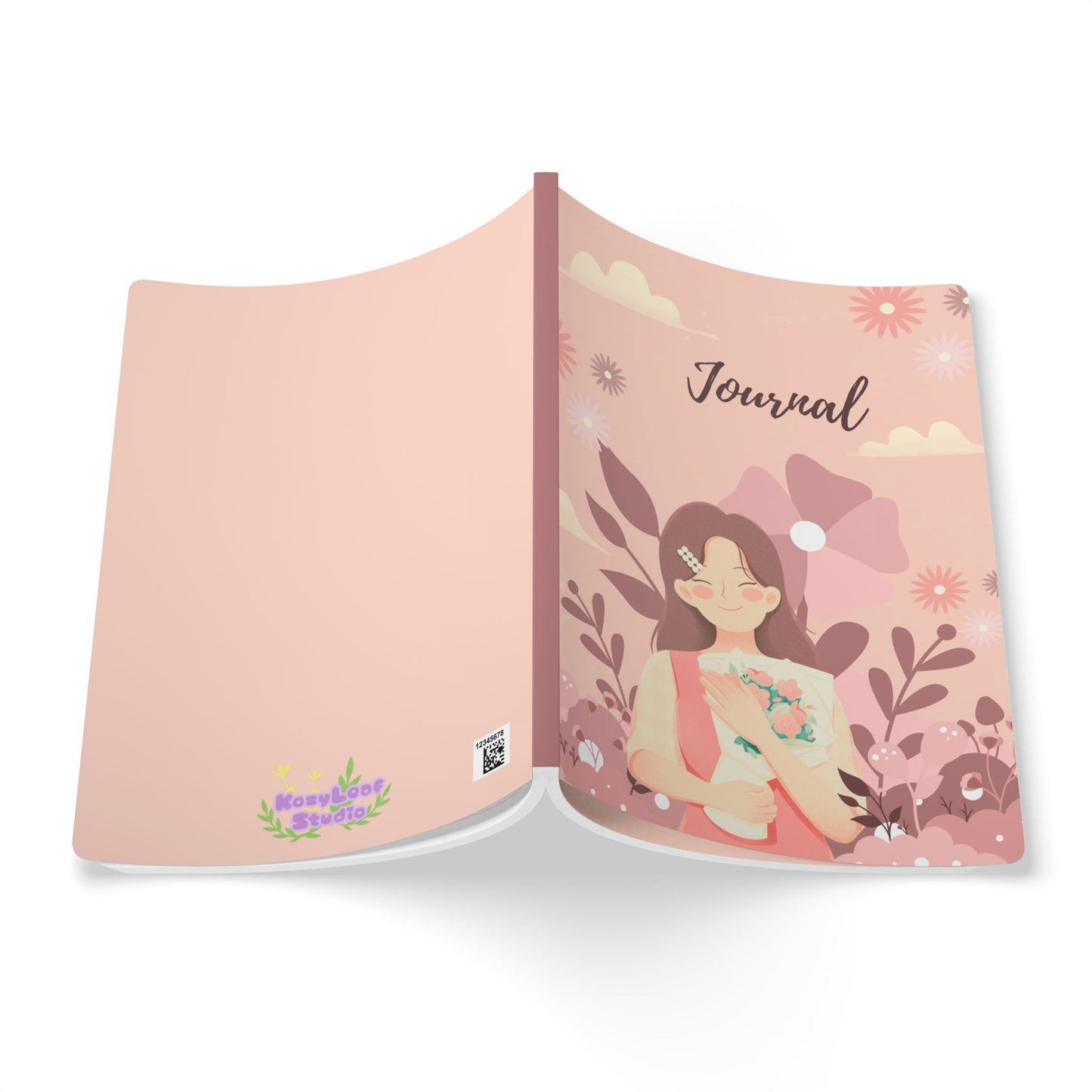 Smiles and Self Love Floral Softcover Journal