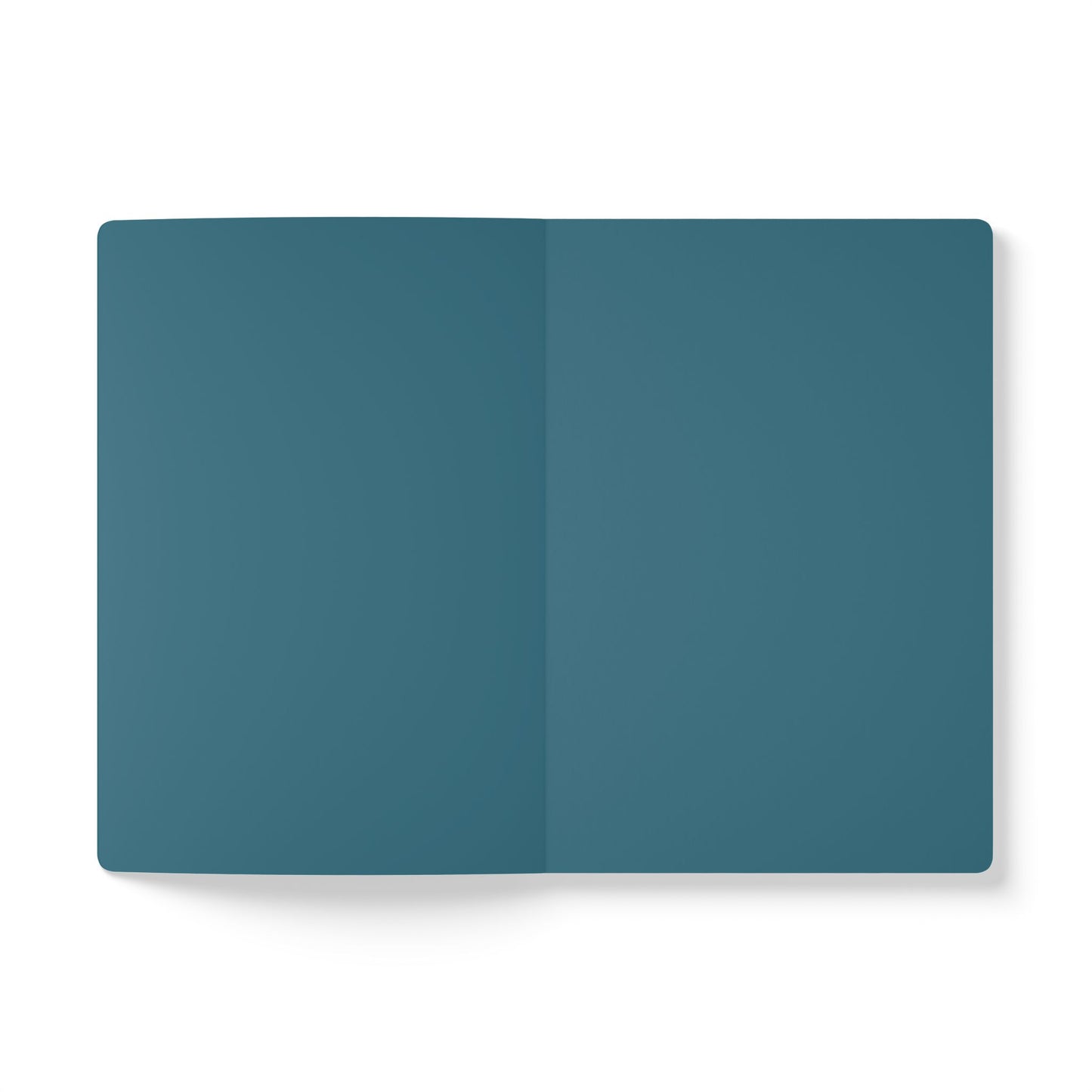 Turquois Bold Floral Softcover Notebook