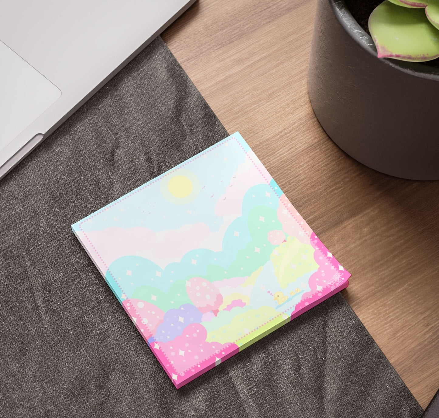 Pastel Summer Duckling Note Pad