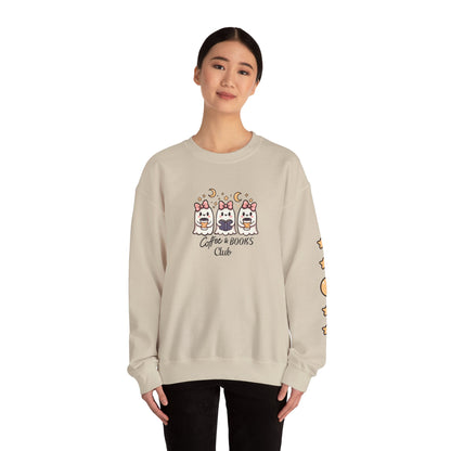 Coffee & Books Club Sweatshirt-Unisex Crewneck