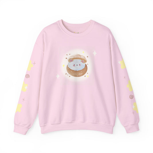 Cream Poof Pup Sweatshirt