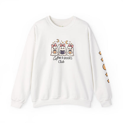 Coffee & Books Club Sweatshirt-Unisex Crewneck