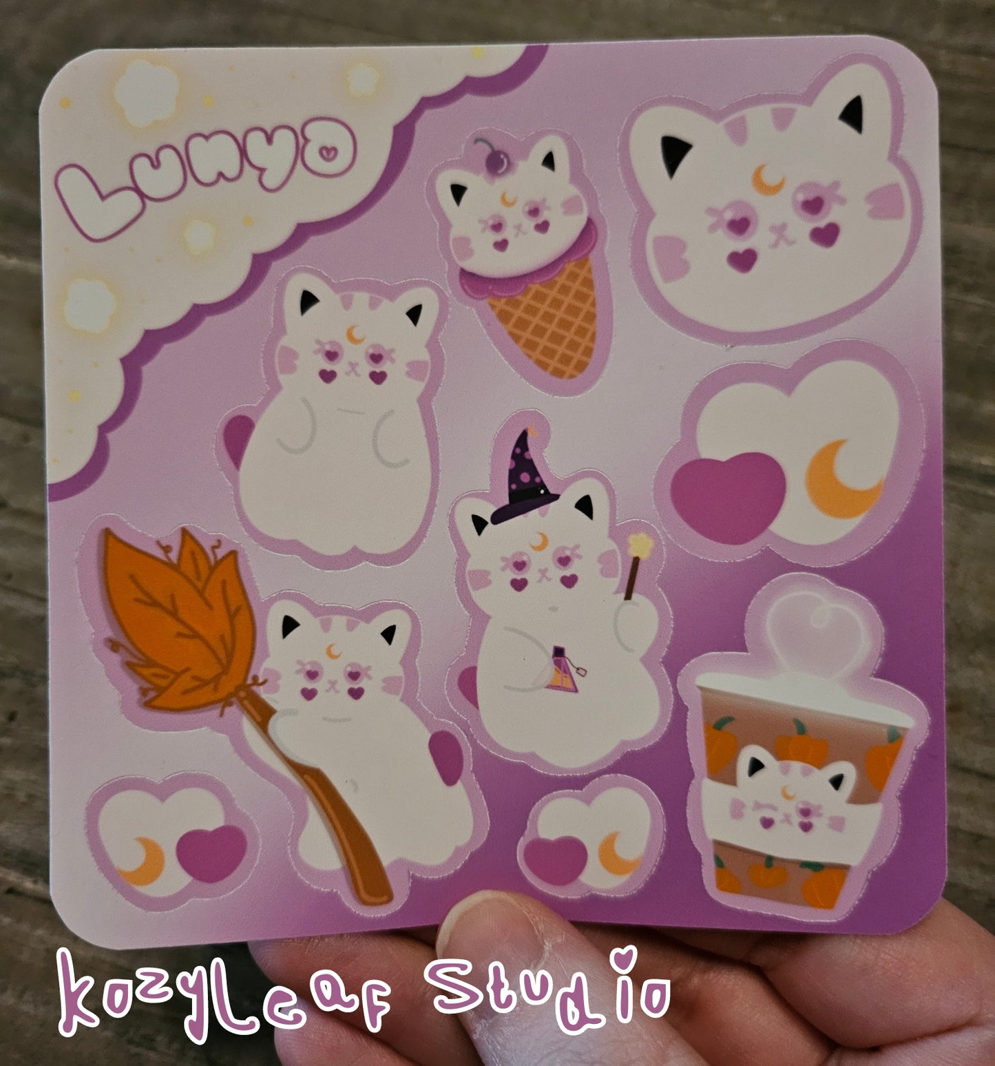 Lunya Square Sticker sheet