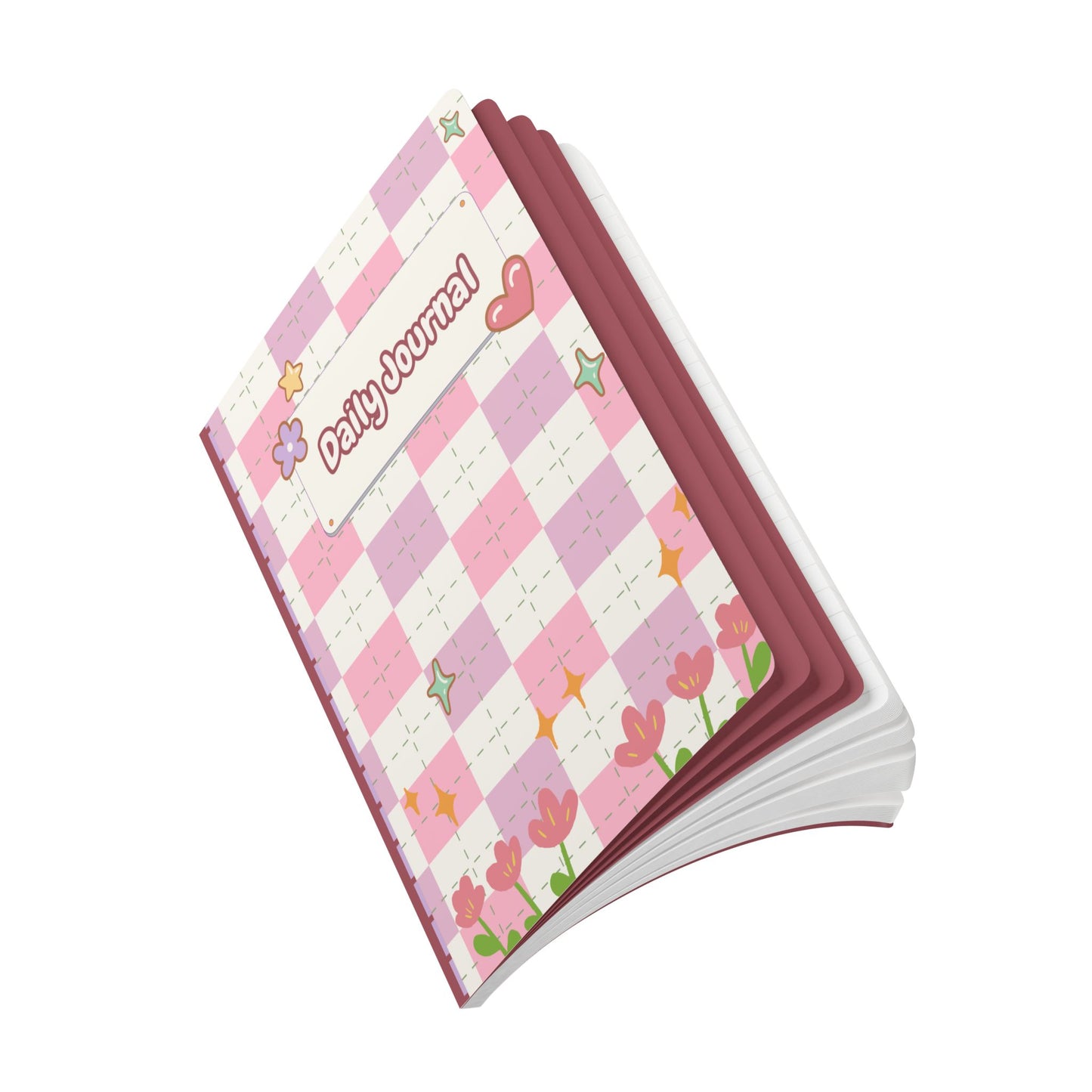 Girly Cute Daily Softcover Journal