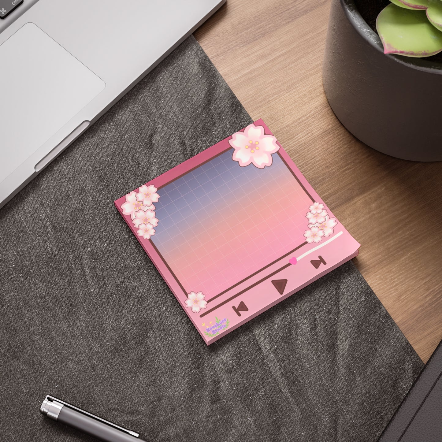 Sakura Spring music player Note Pad