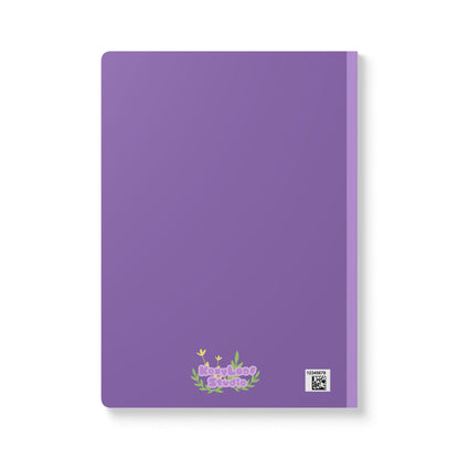 Purple and Lofi Clouds Softcover Notebook