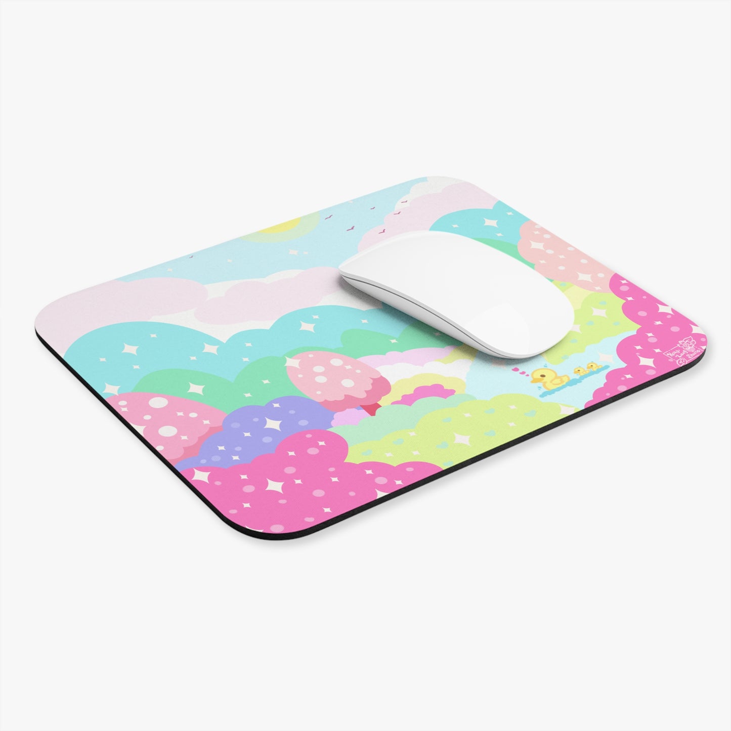 Pastel kawaii summer duckling Mouse Pad (Rectangle)