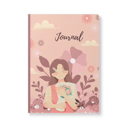 Smiles and Self Love Floral Softcover Journal